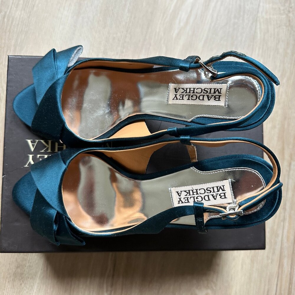 BADGLEY MISCHKA GWYNN Slingback Sandal Teal - Picture 2 of 5